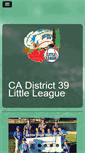 Mobile Screenshot of district39littleleague.org