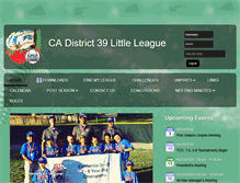 Tablet Screenshot of district39littleleague.org